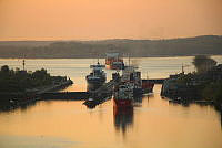 Sonnenaufgang an der Holtenauer Schleuse 00002 ©Landeshauptstadt Kiel - Barbara Westendorf.JPG