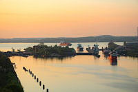 Sonnenaufgang an der Holtenauer Schleuse 00001 ©Landeshauptstadt Kiel - Barbara Westendorf.JPG